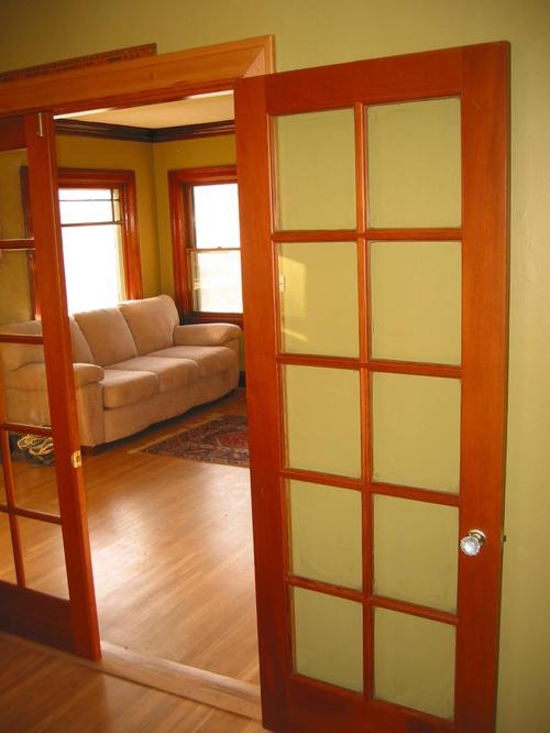 Двери в зал: двойные, раздвижные - фото в интерьере