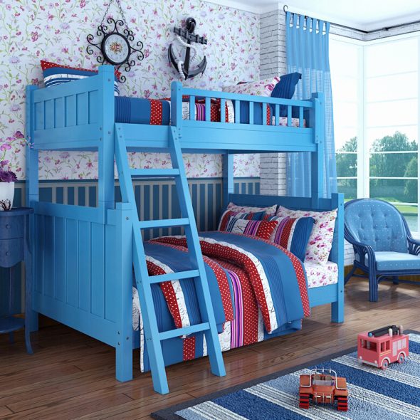 двухэтажная кровать в детскую для мальчиков