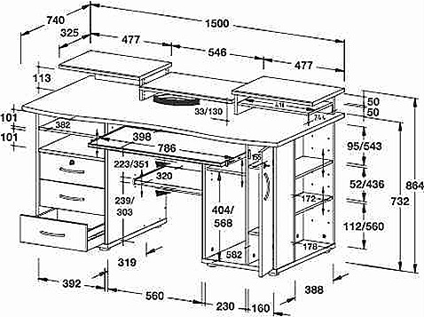 Компьютерный стол своими руками чертежи