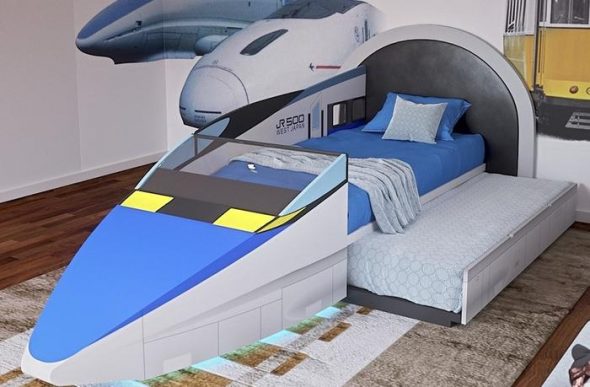 кровать детская самолет