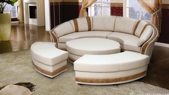 Трансформируемый круглый диван "Лагуна-2"