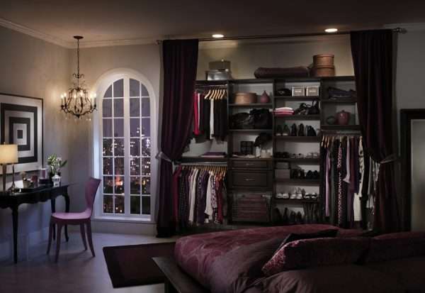Вариант деления пространства внутри гардеробной