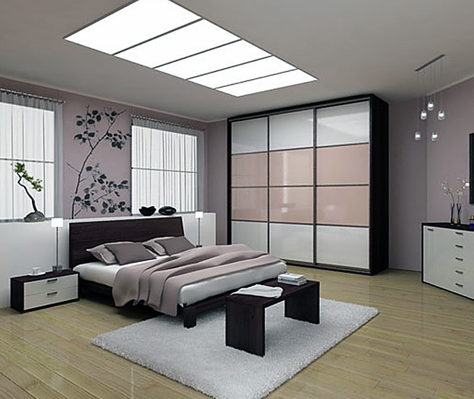 Дизайн современной корпусная мебель для спальни