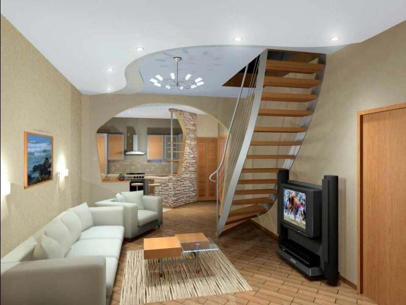 Дизайн гостиной с лестницей: секреты интерьера