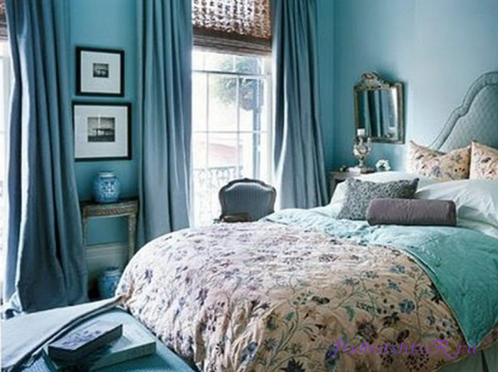 Узнайте как правильно подобрать шторы для спальни в стиле прованса