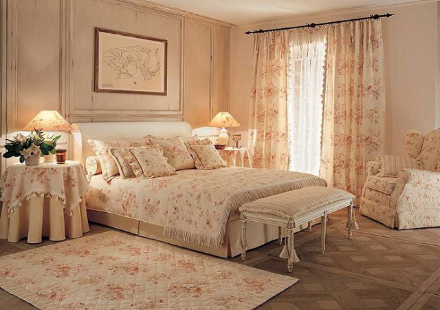	Шторы в стиле прованс своими руками для спальни: особенности, рисунок, ткани (фото)	