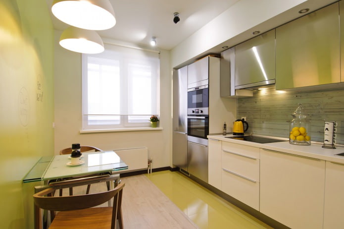 Зеленые обои на кухне: 55 стильных идей и фото