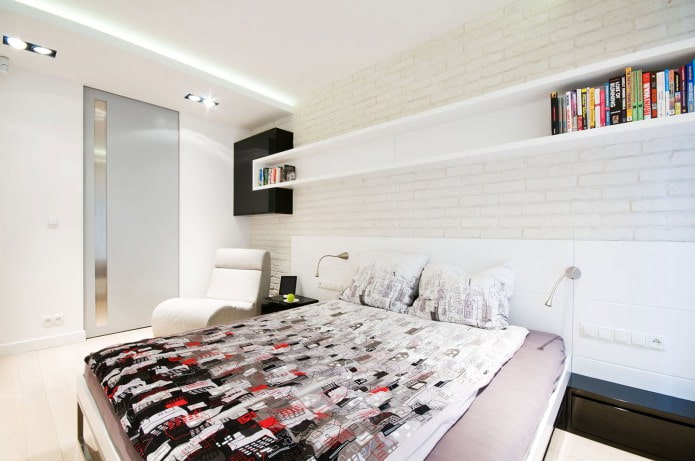 спальня в дизайне квартиры в светлых тонах