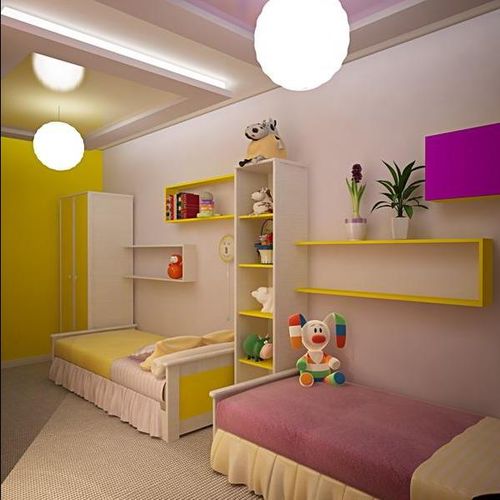 Детская комната для двоих детей 10 кв