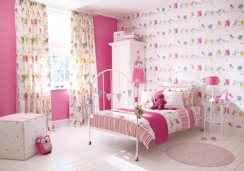 Фото 2 - Розовый цвет наиболее часто используется в детской комнате для девочки 