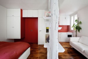 Красивый интерьер маленькой квартиры на Монмартре
