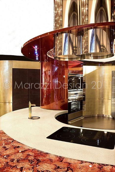 Самая дорогая кухня в мире - Colosseo Oro от студии Marazzi Design 10 (468x700, 398Kb)