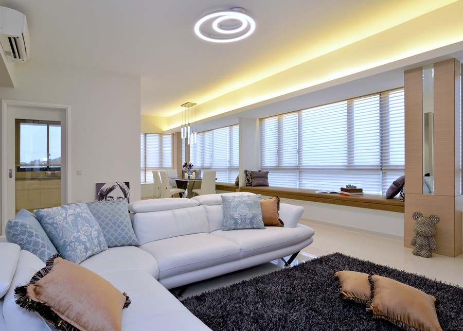 Дизайн интерьера квартиры в Сингапуре от KNQ Associates