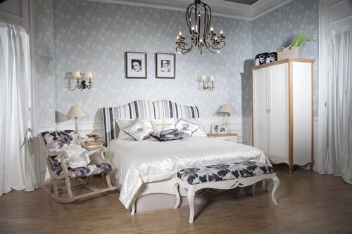 Обои для спальни в стиле «Прованс» (56 фото): примеры в интерьере