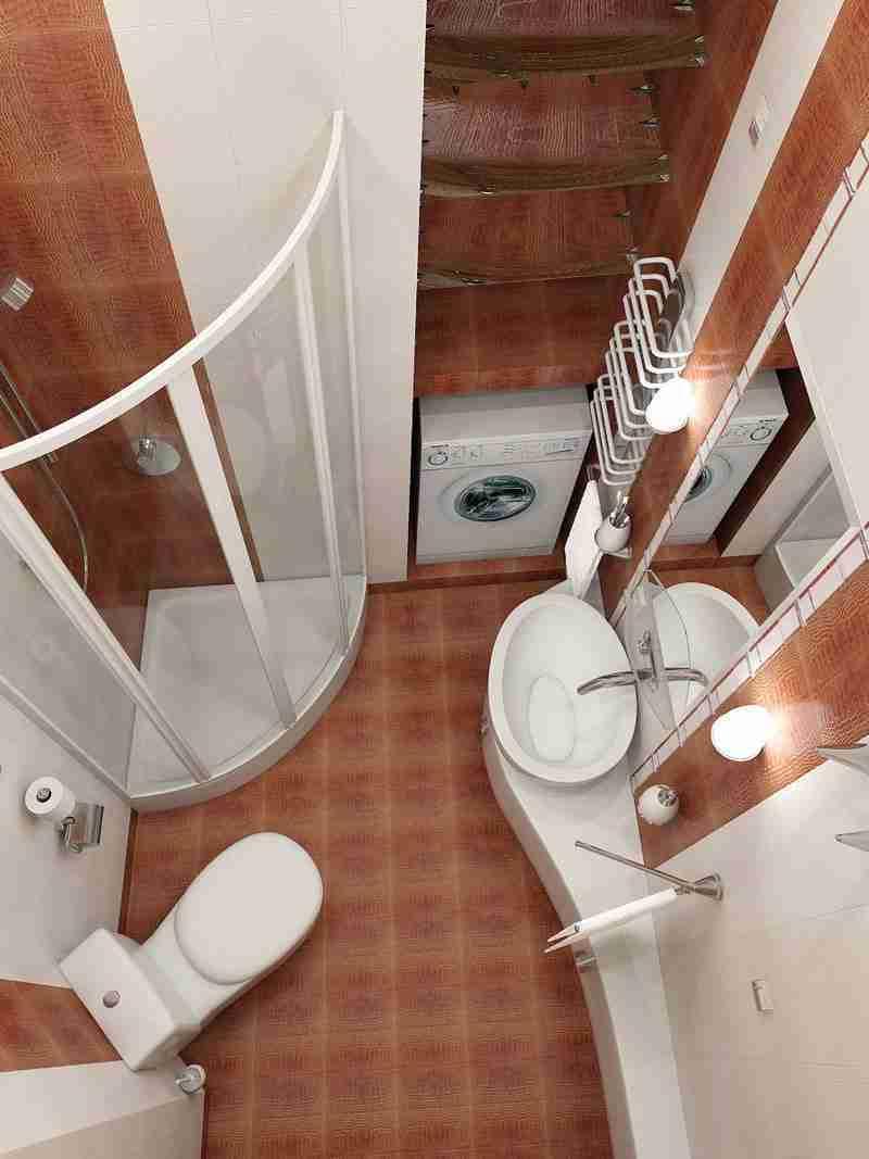 Хозяевам маленьких ванных комнат приходится отдавать предпочтение душевым кабинкам 