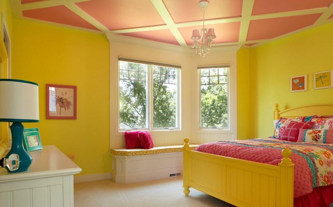 Гипсокартон является пластичным материалом, поэтому с его помощью можно сделать потолок в детской спальне практически любой формы