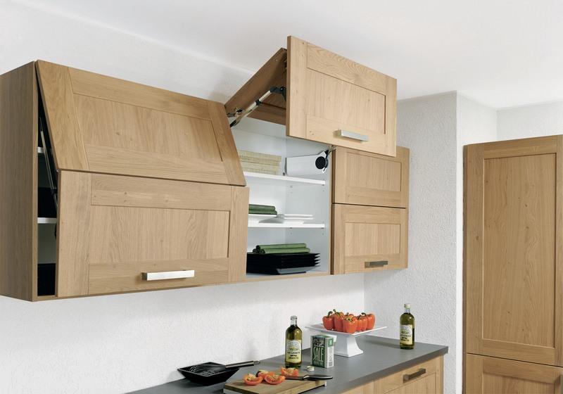 Стильные и удобные шкафы с полками предназначены для хранения посуды и продутов