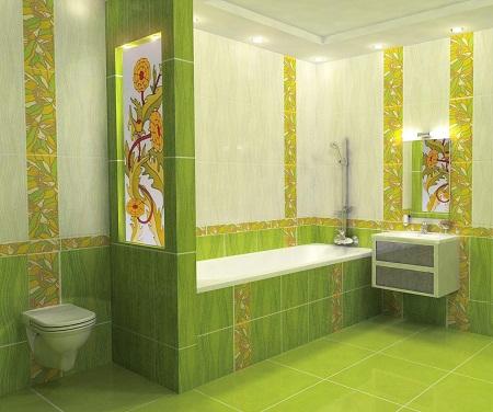 От правильности раскладки плитки зависит практичность и эстетические свойства ванной комнаты 