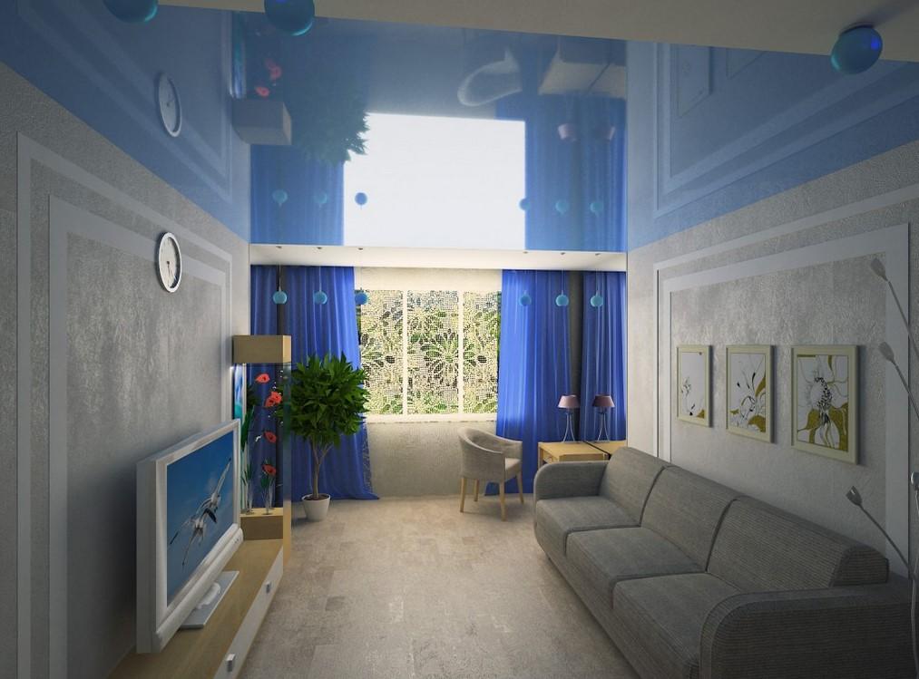 Дополнить комнату-коридор можно необычным витражным окном, которое прекрасно впишется в интерьер