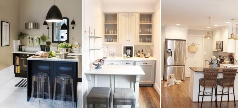 Варианты планировки маленькой кухни требуют максимальной комнактности