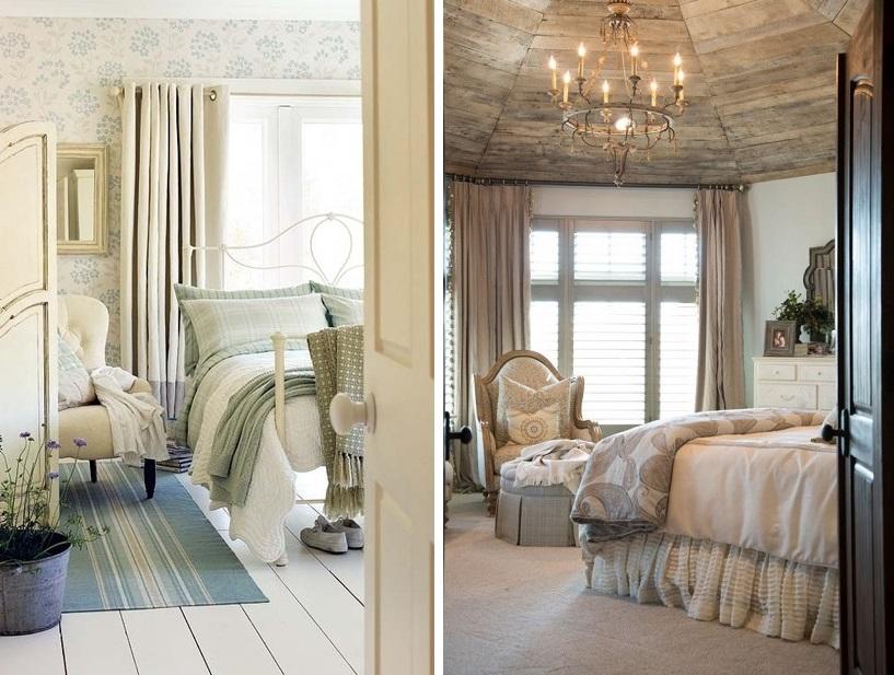 Спальня в стиле прованс — это, прежде всего, обилие белого цвета и преимущественно натуральные отделочные материалы