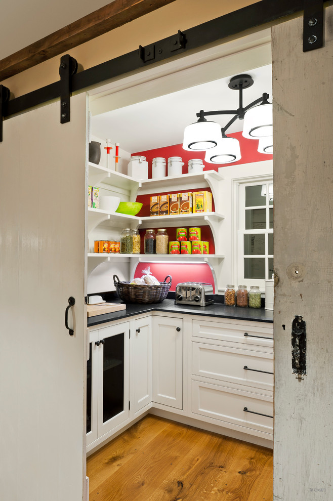 Оригинальный красочный дизайн кухонной кладовой от Terrat Elms Interior Design