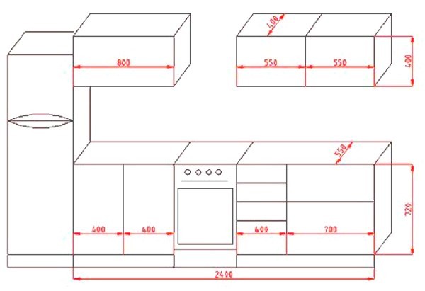 Размеры кухни