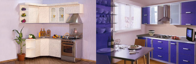 Кухонная мебель эконом-класса станет прекрасным выбором для комплектации функциональной зоны и обеденной группы