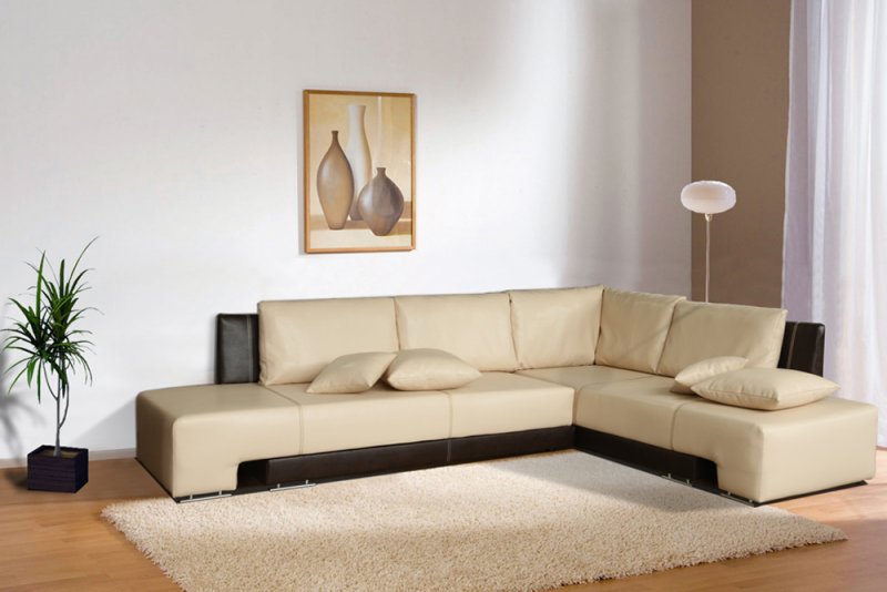 угловой диван в гостиной фото интерьера	