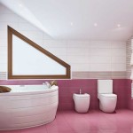 Угловая ванная комната дизайн. Фото