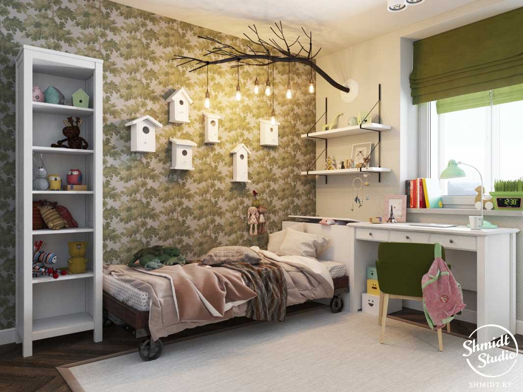Дизайн детской комнаты для мальчика 9 кв м фото