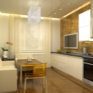 Дизайн кухни-гостиной площадью 17 кв. м.