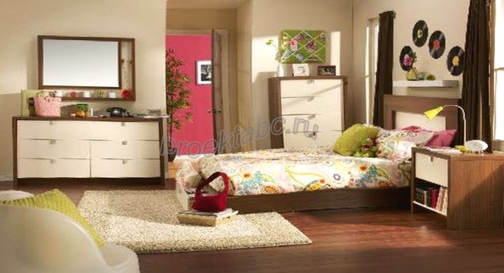 светлый дизайн комнат для девочек подростков в цвете сомон