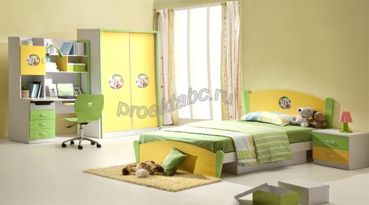 желтый дизайн комнаты для девочек подростков
