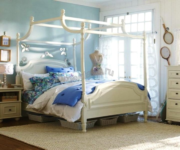 голубой дизайн комнат для девочек подростков