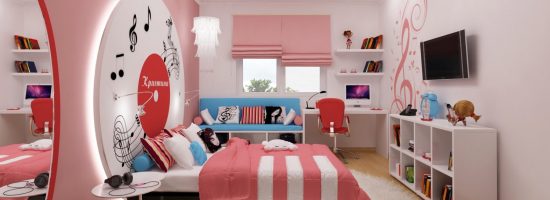 Дизайн-проект комнаты для девушки