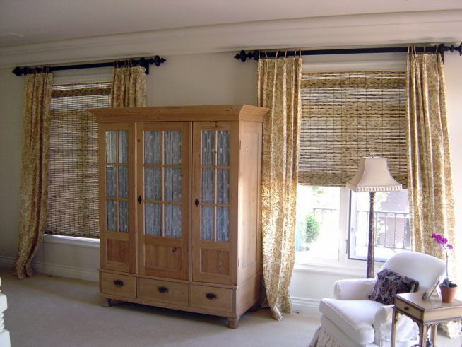 Бамбуковые шторы для спальни