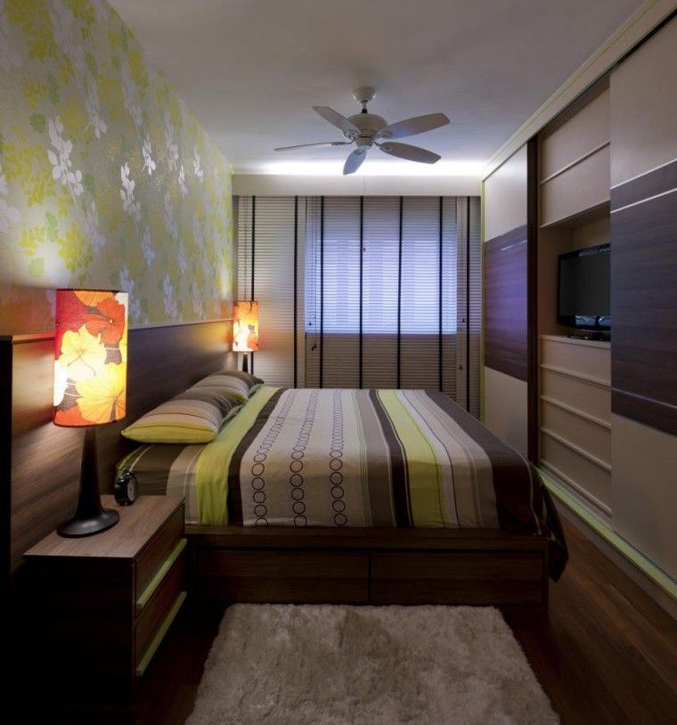 Дизайн спальни (2, 5 на 5, 5): узкое помещение
