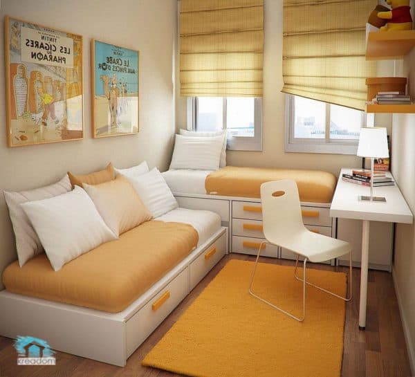 Дизайн комнаты с нишей в однокомнатной квартире