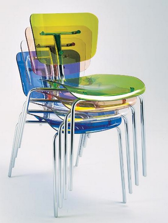 прозрачные стулья