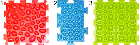 Правильная и неправильная поверхностная структура массажных ковриков