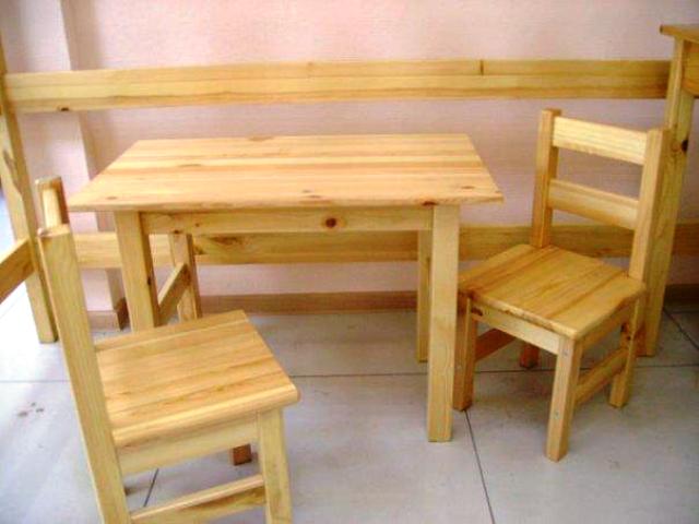 деревянныйт стол со стульями своими руками