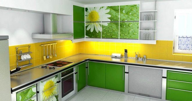 Зеленая кухня - как можно создать весеннее настроение на кухне?
