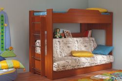 Двухъярусная детская кровать с диваном