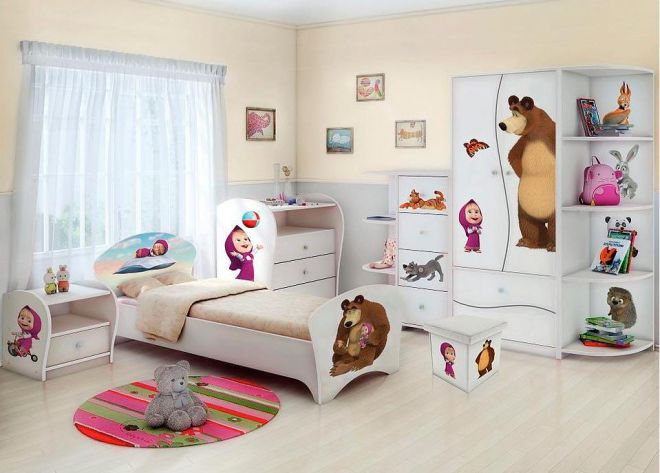 Детская мебель кровати для девочек
