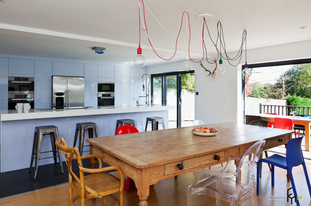 Красивые кухонные столы: 40 лучших примеров на фото