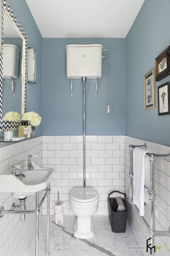 50 идей: плитка для маленького туалета (санузла) на фото