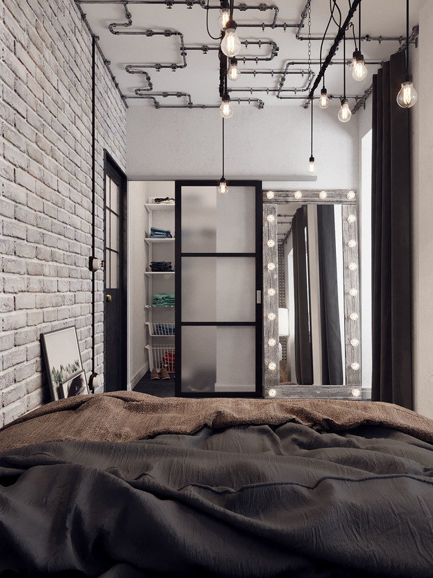 Фотография: Спальня в стиле Лофт, Советы – фото на InMyRoom.ru