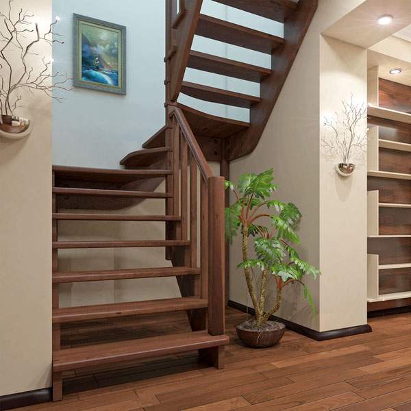 Межэтажные лестницы и их разновидности в частном доме на 29 фото