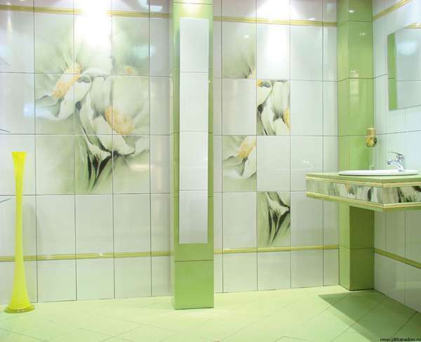 Дизайн плитки в туалете — 43 фото с красивым оформлением